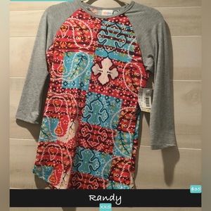 NWT LuLaRoe Randy shirt XXS